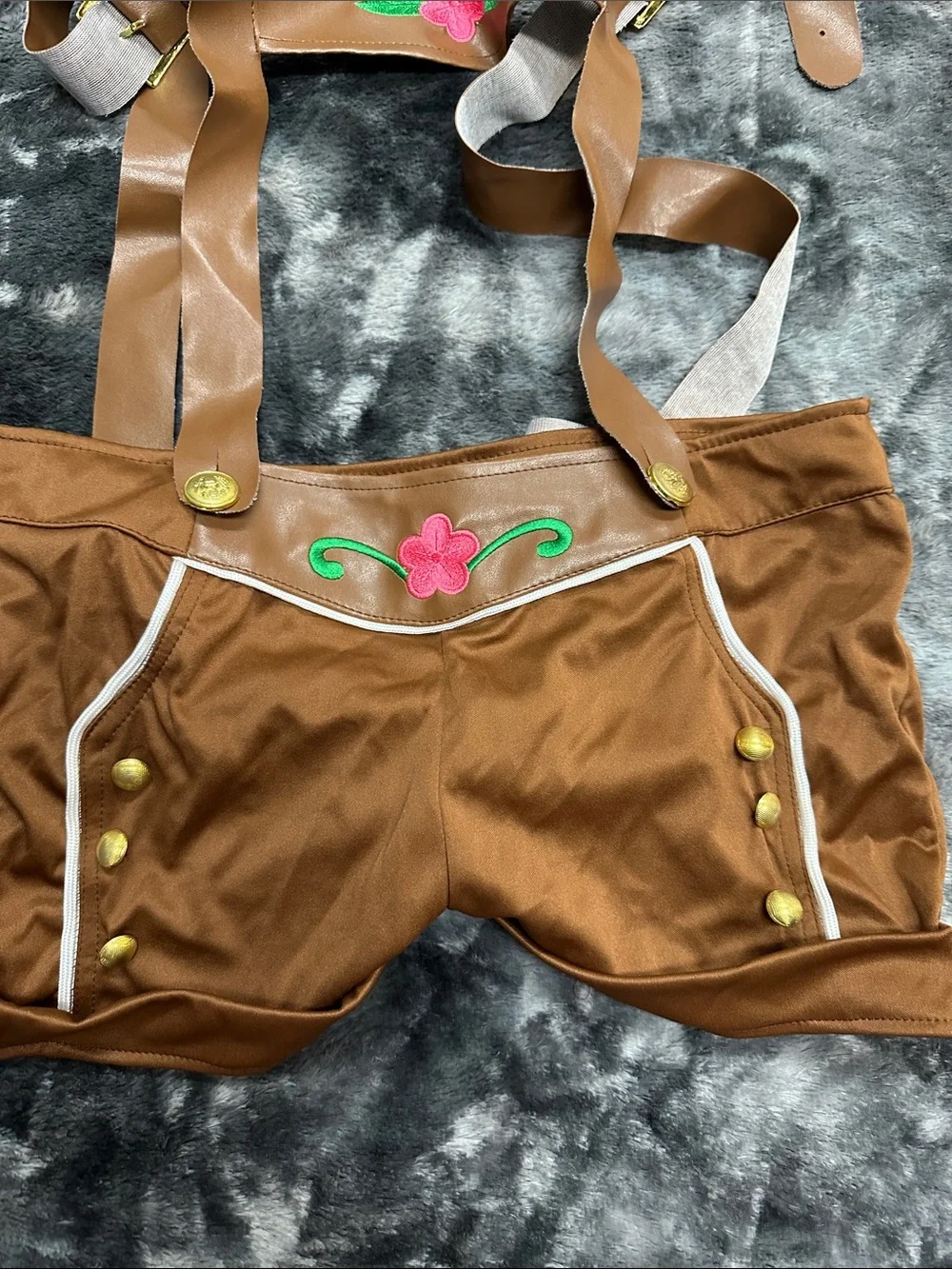 Leg Ave Brown Oktoberfest Lederhosen Sexy costume - Picture 8 of 9